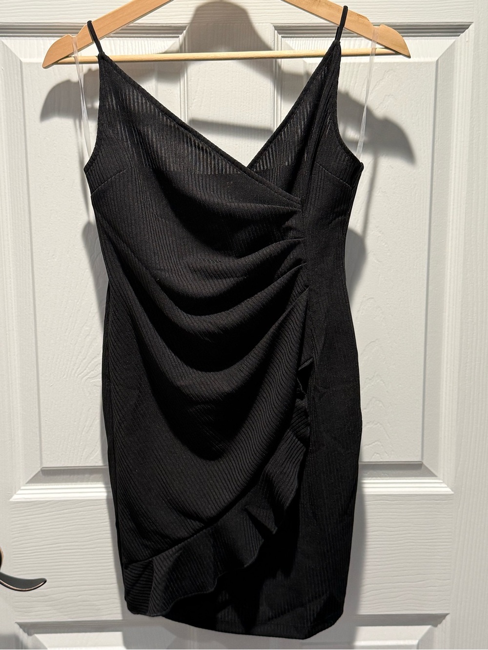 Style Rack Black Ribbed Dress - Picture 2 of 5